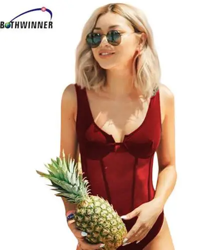 WIne red 2 Bothwinnwer Боди женские боди костюмы для женщин сексуальный комбинезон черный макет шеи с длинным рукавом выдалбливают комбинезон с сеткой на спине - Цвет: WIne red 2