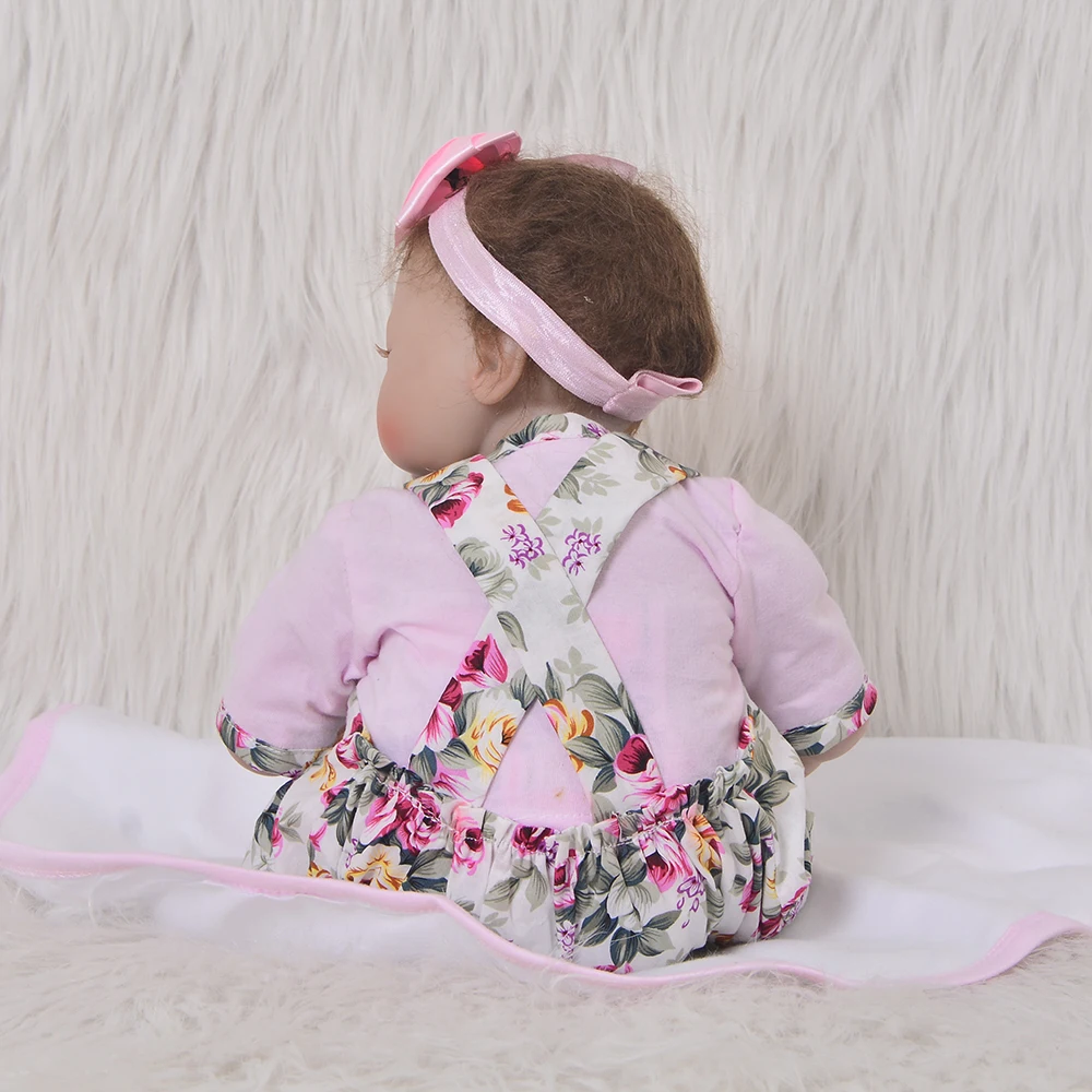 Bebes Reborn GIRL baby doll игрушка 42 см Силиконовые reborn baby dolls игрушки для ребенка подарок на день рождения новорожденная кукла настоящая живая