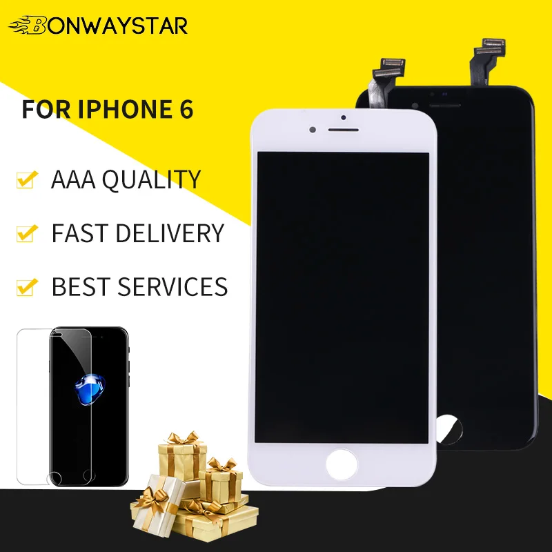 AAA + качественный ЖК-дисплей для iPhone 6 6G кодирующий преобразователь сенсорного