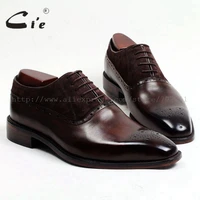 cie calf leather outsole mens dress oxford color brown with suede leather shoe ox460