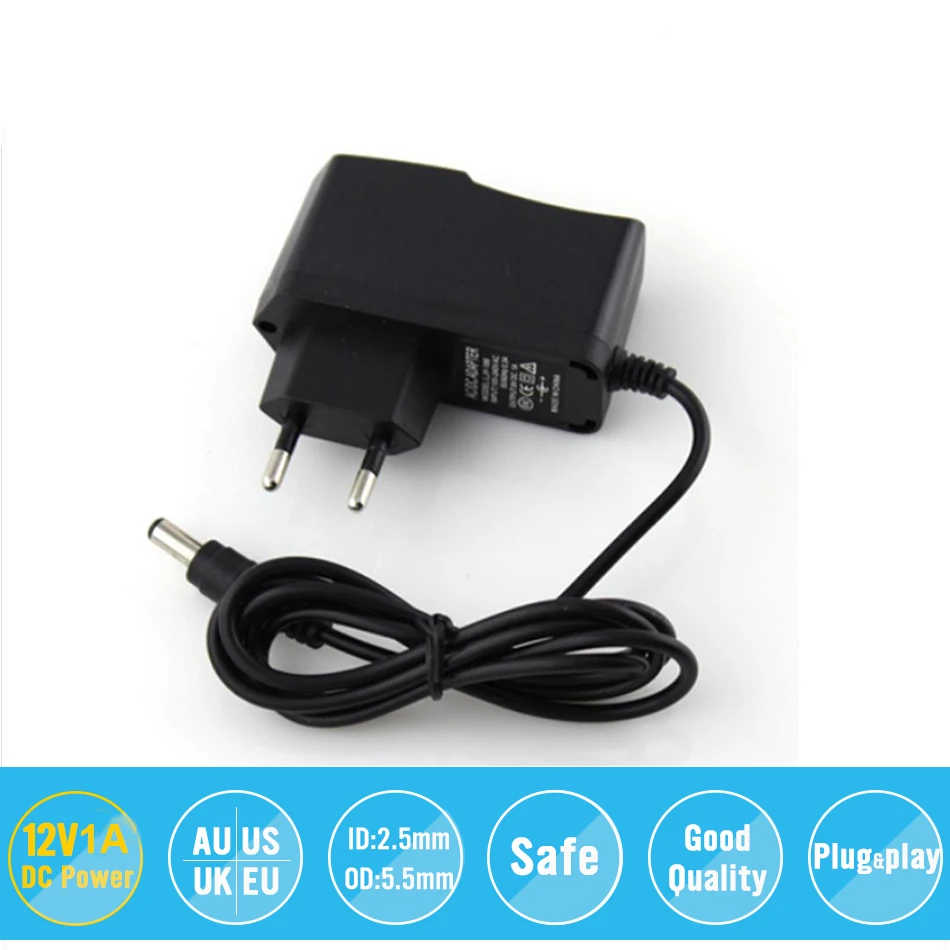Адаптер питания с 100 240 в перем. Тока на 12 пост. 1 а вилкой 5 мм * 2 мм|supplies electrical|supply