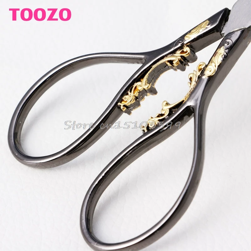

1PC European Vintage Stainless Steel Floral Scissors Sewing Shears DIY Tools Drop Ship