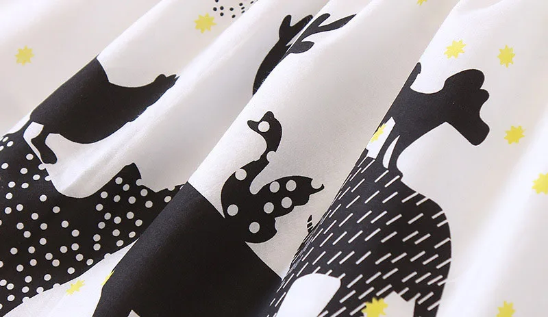 Chaffare Summer Girls Dress Cotton 2018 Cartoon Animal Print Baby Dresses Casual Children Costumes Fashion Kids Clothes for Girl | Детская