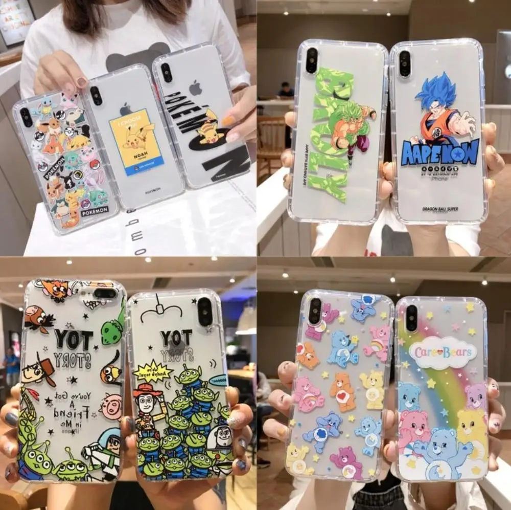 Care bears Toy story Pokemo n Dragon Ball Super Phone Case For iPhone X XS 8 7 6 s Plus 6p 7p 8p XR Material: TPU |