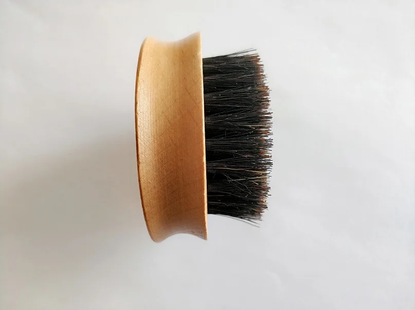 Новый стиль щетина кабана круглая щетка для бороды усы ручной работы 2 6x1 3 дюйма