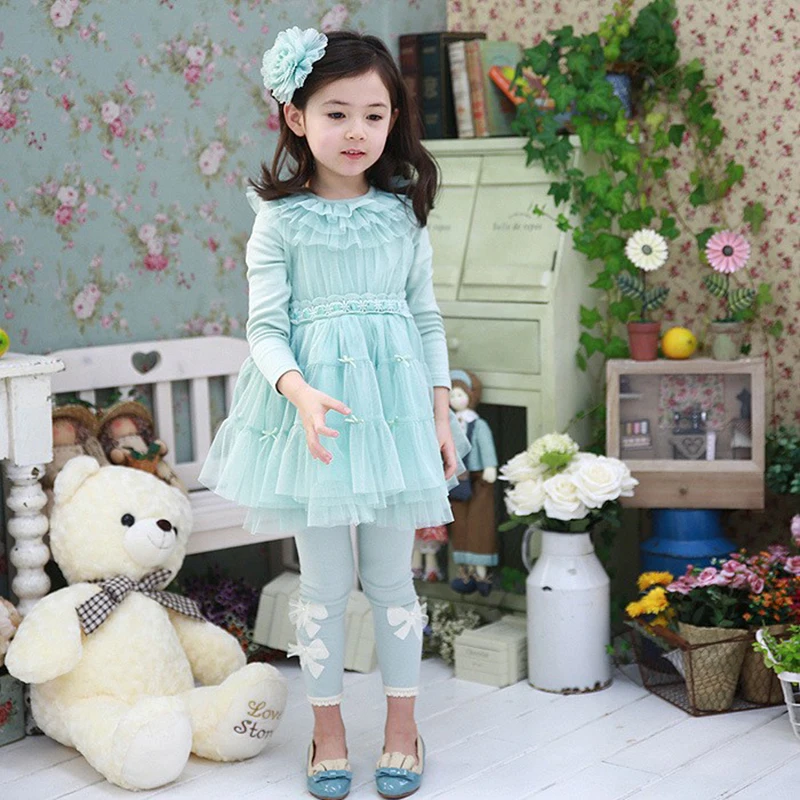 Леггинсы для маленьких девочек теплые облегающие брюки карамельных цветов