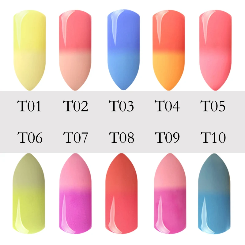 Rstyle 10 мл гель Лаки для ногтей t01 30 Хамелеон Температура изменение Гели uv Nail Soak Off