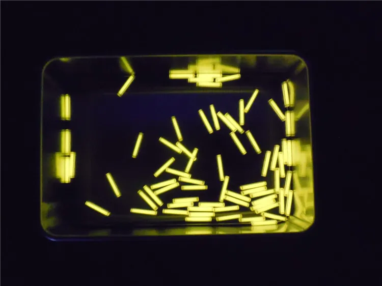 Yellow 2*12 мм EDC 1 шт. тритиевая газовая трубка само светящаяся 25 лет высокотехнологичных продуктов многоцветные выбор аварийные огни аксессуары - Цвет: Yellow