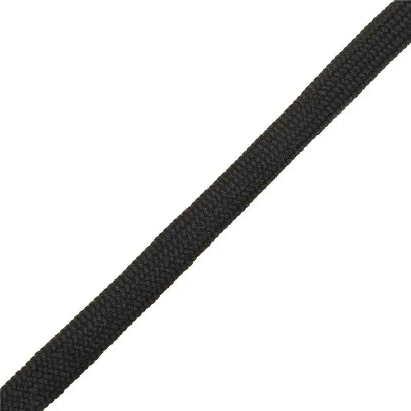 black 1 пара высококачественных шнурков для обуви из полиэстера, одноцветные шнурки 120 см, повседневные спортивные шнурки для бега на плоской подошве, шнурки для обуви - Цвет: black