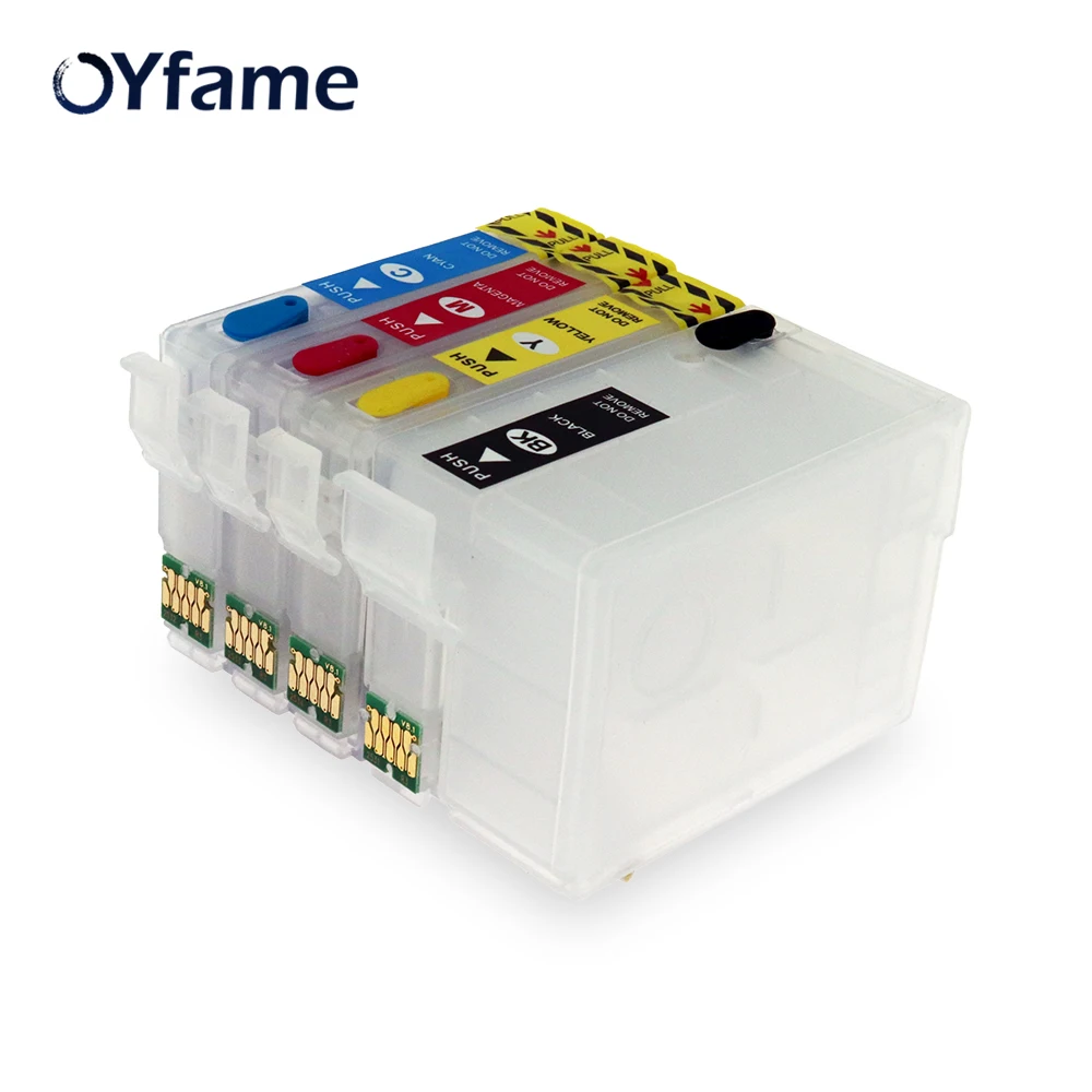 Картридж с чернилами OYfame 4 шт. 252 T2521 для чернильных картриджей T252 XL чипом ARC Epson WF3620