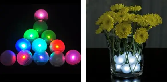 Подводные погружные Водонепроницаемые светодиодные лампы в виде шариков 200 шт. |