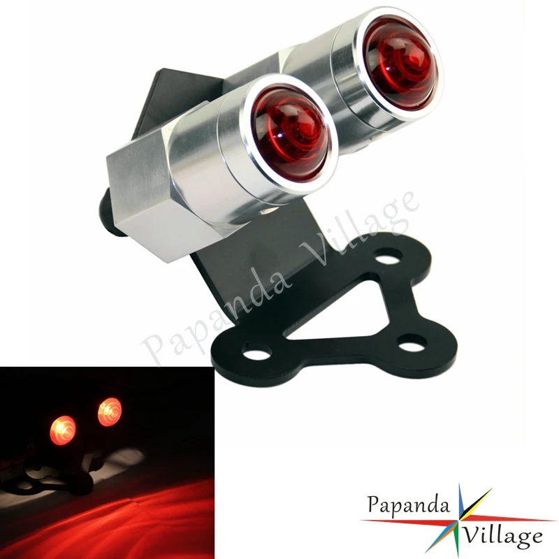 

Мотоцикл CNC алюминиевый виски двойной задний фонарь пользовательский проект свет для Harley Cafe Racer Chopper Bobber