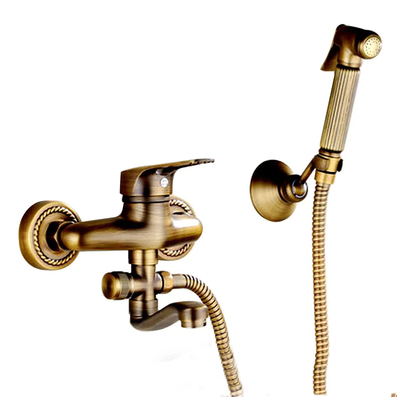 Uythner Классический настенные прочная состаренная латунная латунь Ванная комната