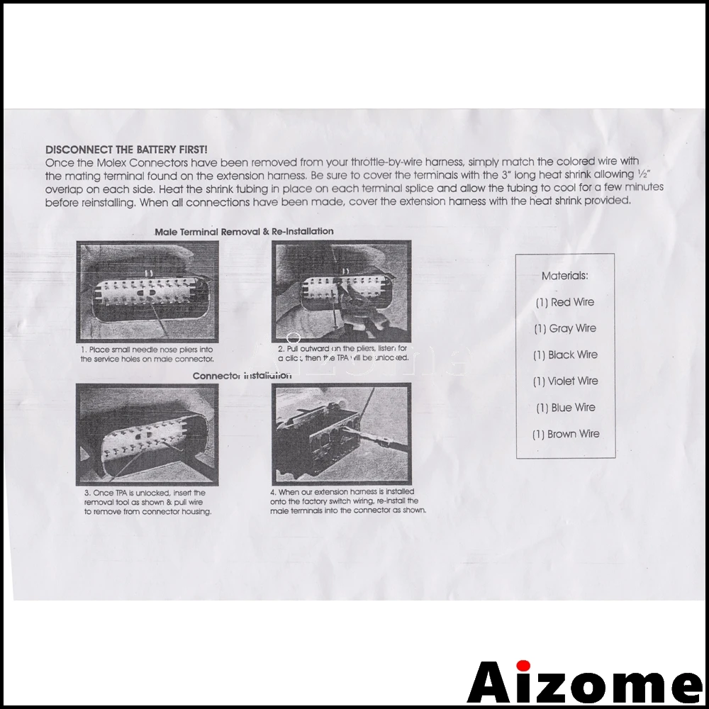 Мотоциклетный 12-дюймовый руль проводка расширения Комплект удлинителя