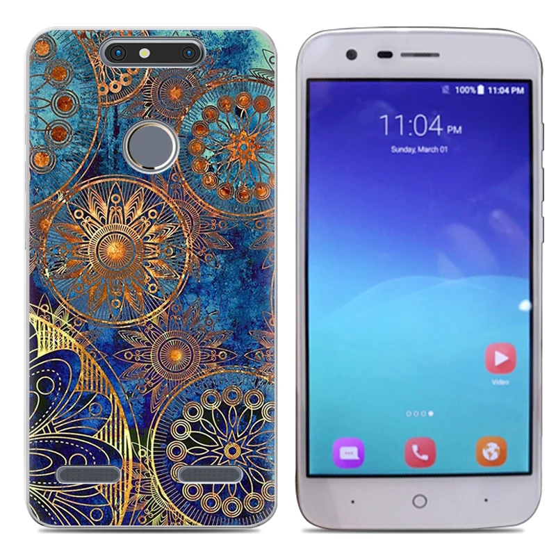 Прямая поставка мягкий ТПУ чехол для телефона ZTE Blade V8 Lite 5 дюймов Модный Цветной с
