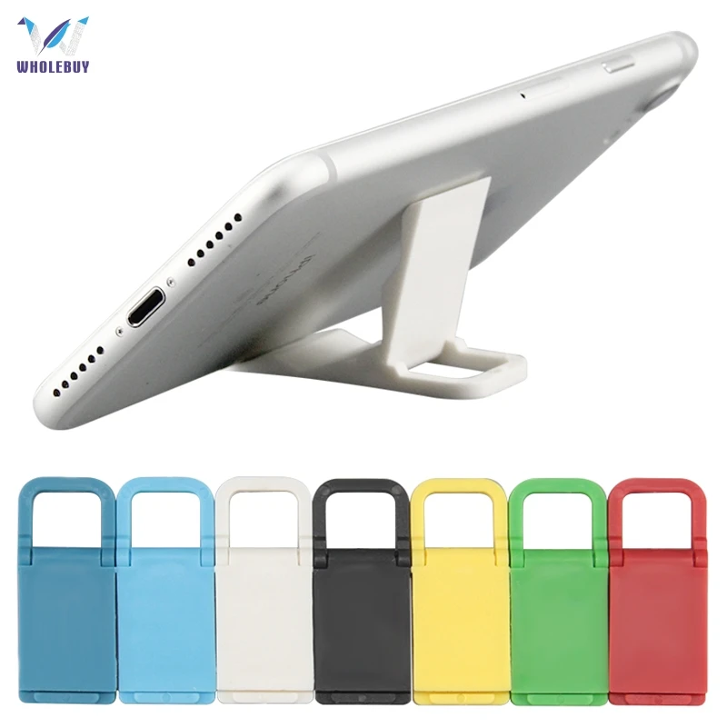 

500pcs/lot Hot Sales Universal Mobile Phone Holder Mini Desk Station Plastic Folding Stand Holder for IPhone for Samsung Note3