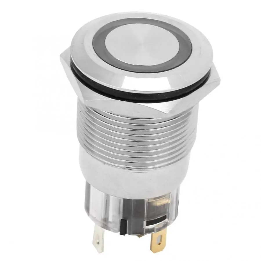 40 шт автоматический сброс плоская кольцевая головка со светом никелированная