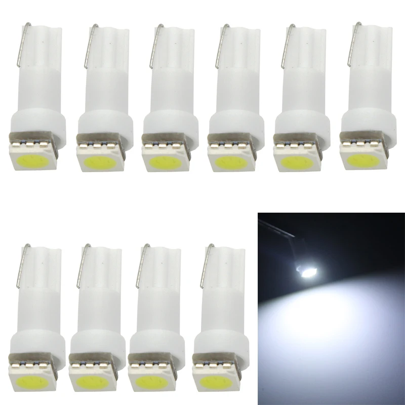 10 шт. T5 74 1 SMD 5050 Dashboard клиновидный светодиодный светильник автомобильный лампа для