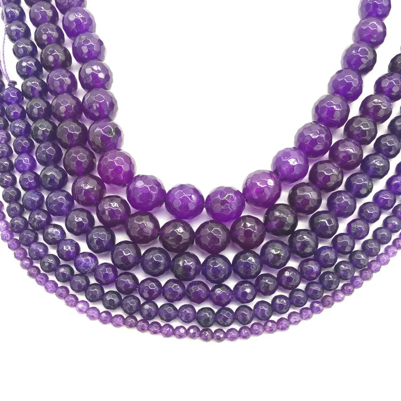 2018 Мода горячая распродажа шарики для фиолетовый камень свободные ювелирных