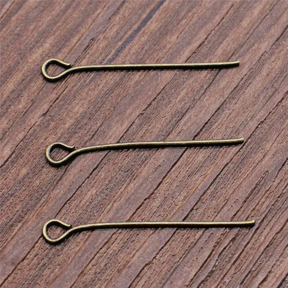 Antique Bronze 200 шт. шпильки для глаз 18~ 35 мм шпильки для глаз Шпильки для бисера фурнитура для ювелирных изделий и компоненты для рукоделия ювелирных изделий - Цвет: Antique Bronze