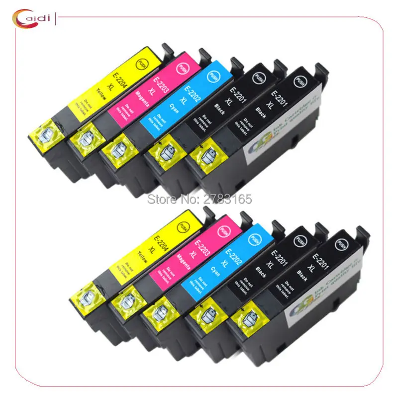 10Pack Compatible for Epson WorkForce WF-2630 WF-2650 WF-2660 XP-320 XP-420 printer ink 220xl T220 cartridge | Компьютеры и офис