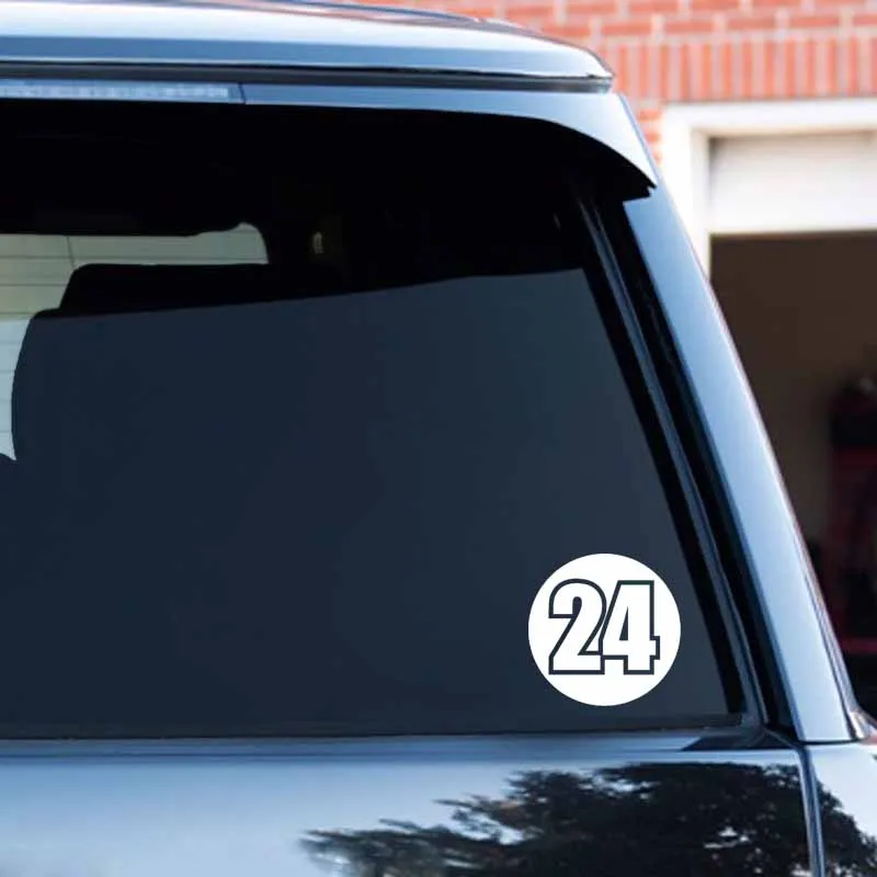 YJZT 14 см * Модный гоночный номер 24 украшение автомобильный Стайлинг Автомобильная