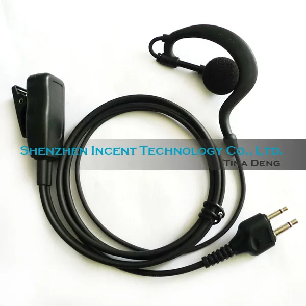 

VOIONAIR 10pcs/lot Ear Hook Lapel PTT Earphone Speaker For Icom IC-F3 IC-F4 IC-U12 Vertex Maxon