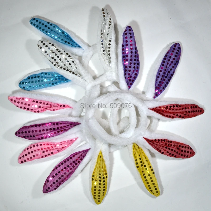 Бесплатная доставка 2 шт./лот повязка на голову с заячьими ушками аксессуары для