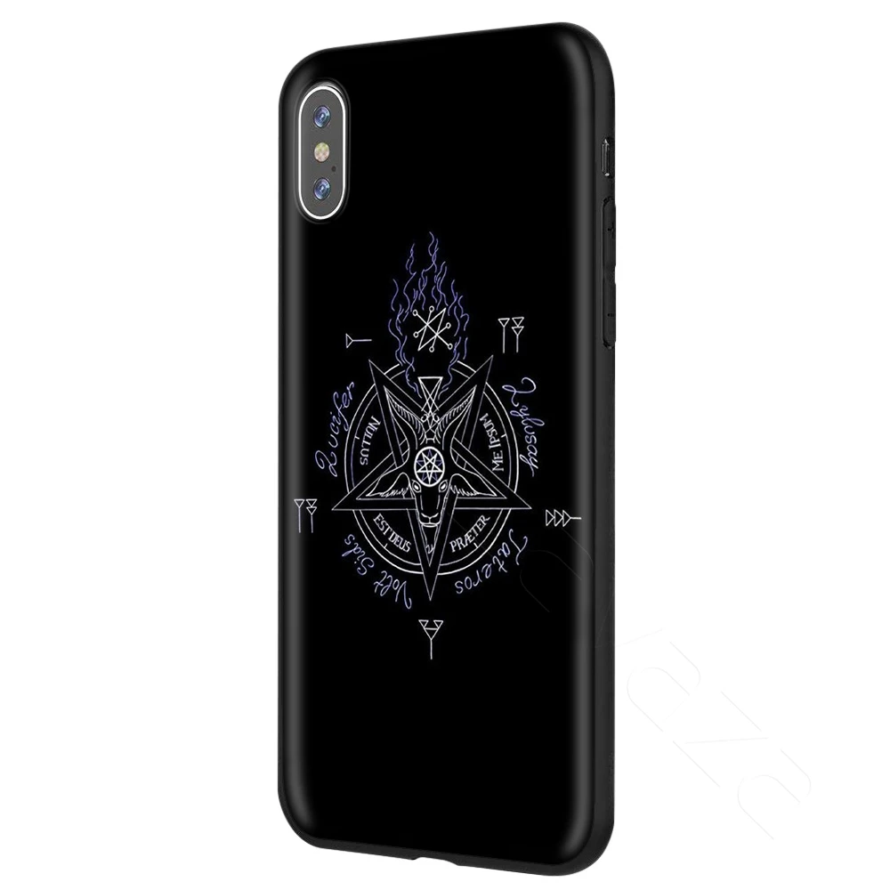 3 Чехол Lavaza Pentagram 666 Demonic Satanic для iPhone 11 Pro XS Max XR X 8 7 6 6S Plus 5 5S se - Цвет: 3
