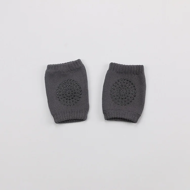 Dark Grey Knee Pads Защитные наколенники для детей ясельного возраста, наколенники, наколенники, налокотники, детские носки, гетры, 1 пара, подходят для детей 0-3 лет - Цвет: Dark Grey Knee Pads