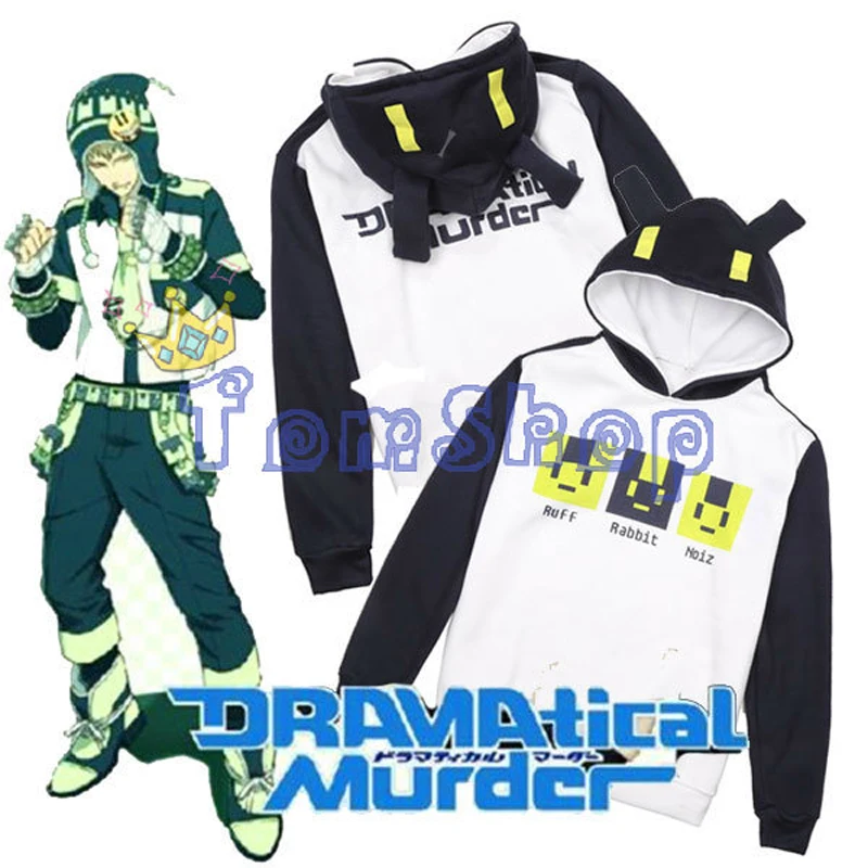 Anime DRAMAtical Murder DMMD Noiz Cosplay Casual Hoodie Sweatshirt Pullover Unisex Hooded Coat Jacket Sweater Free Shipping