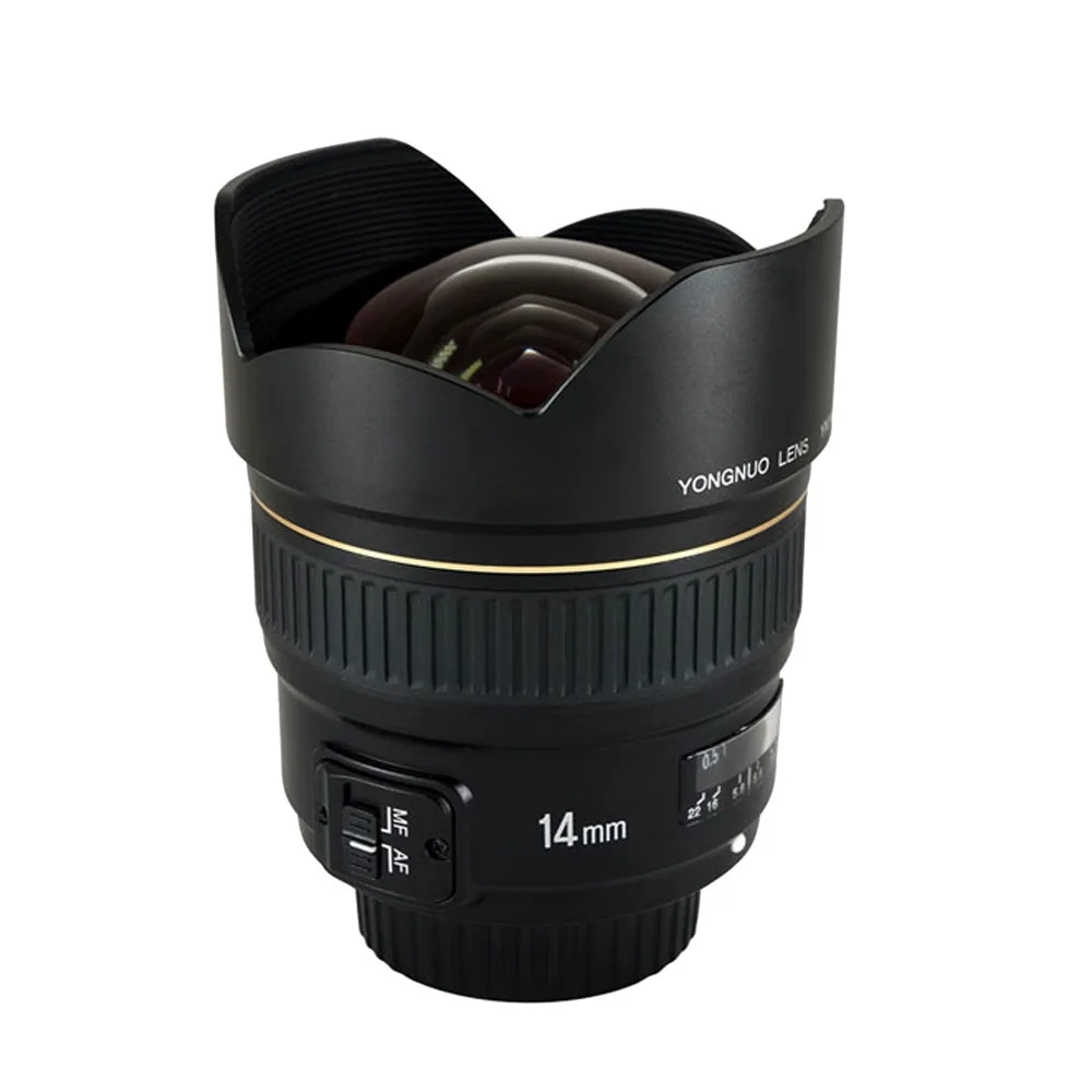 Новый объектив Yongnuo YN14mm F2.8 AF MF с автофокусом ультра широкий Anglr Prime для камеры Canon 5D