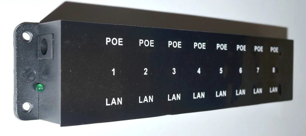 Многопортовый пассивный 10/100 мощность по Ethernet PoE инжектор для до 8 устройств блок