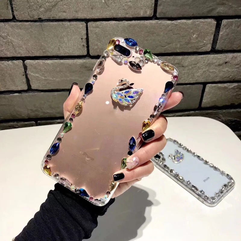 Для huawei P8 P9 P10 P20 Lite плюс 2017 Коврики 7 8 9 10 Pro DIY ясно разноцветными стразами край diamond
