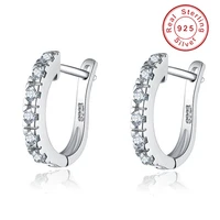 high quality sterling silver small hoop earrings women cubic zirconia earing brinco birthday valentine gift jewellery earings