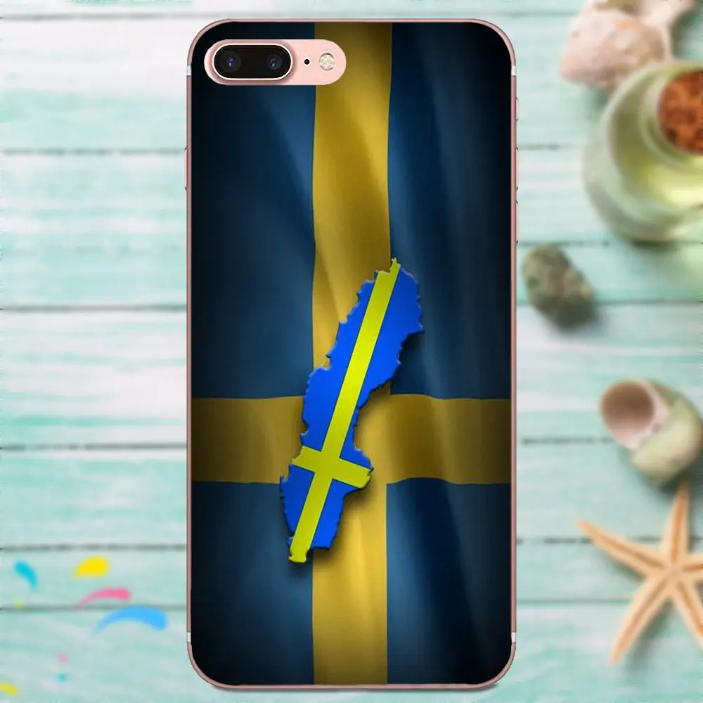 Шведский флаг для Galaxy J1 J2 J3 J330 J4 J5 J6 J7 J730 J8 2015 2016 2017 2018 mini Pro мягкие ТПУ чехлы