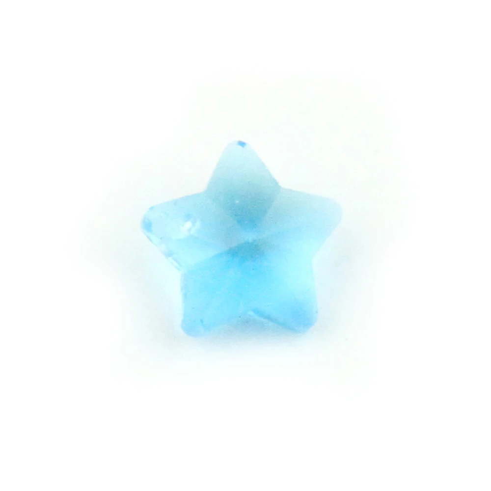 

Aquamarine 14mm Crystal Handmade Beads 100-2000pcs Crystal Five Stars Beads Top Quality Glass For Jewelry Wedding Decoration DIY