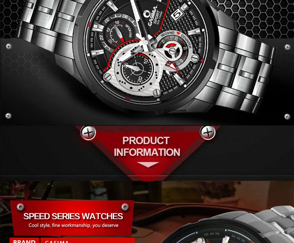 Reloj Hombre, мужские часы, Лидирующий бренд, роскошные светящиеся Военные Спортивные кварцевые часы, мужские часы с хронографом, наручные часы, Montre Homme
