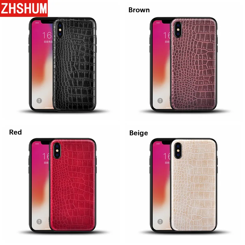 Роскошный чехол из искусственной кожи для Xiaomi Mi 9 8 мягкий с крокодиловым узором 360