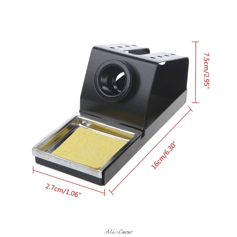 Металлическая подставка для паяльника с губкой паяльной станции HAKKO