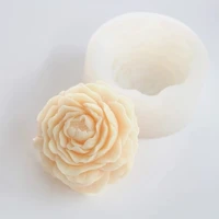 przy silicone mould easy release soap mold aroma molds 2d mold silicone flexible moulds clay resin big peony flower eco friendly