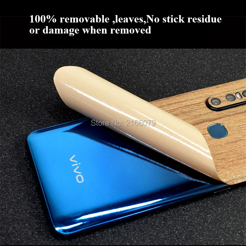 ДЛЯ vivo V15/V15 Pro/S1/S1 Pro Полное заднее покрытие 3D Имитация древесины зерна защита кожи