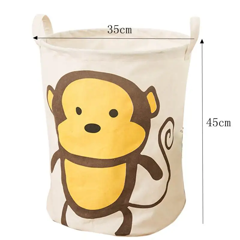monkey Корзина для белья, большая корзина, складная сумка для грязной одежды, органайзер, сумка для белья, корзина для пикника, принт, игрушка, подарок, Органайзер - Цвет: monkey