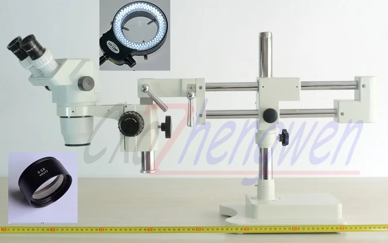 FYSCOPE 3.35X 45X! Бинокулярная головка с двойной стрелой стерео микроскоп зумом + 144 шт.