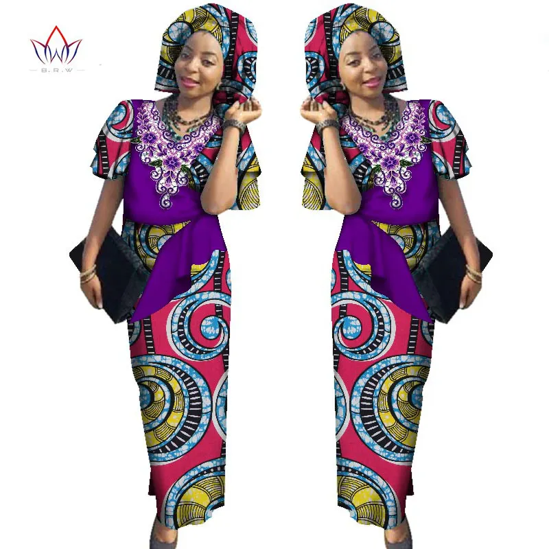 Платье Макси женское с оборками на рукавах принтом|dress for|maxi dressdress for women |