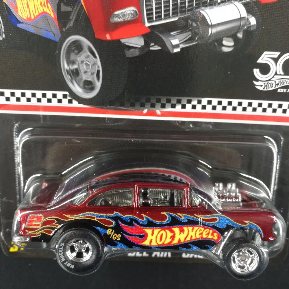 Автомобиль Hot Wheels CHEVY BEL AIR коллекционная версия 50 й годовщины коллекция литых