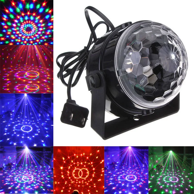 Новый RGB 5 Вт Светодиодный Кристаллический волшебный контрольный шар лазерные