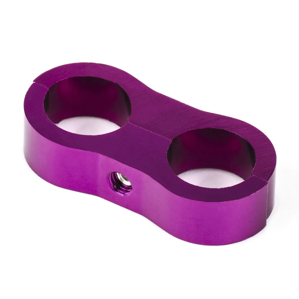 AN4 Purple RASTP-AN4 Алюминиевый шланг для масла, топлива, воды разделительный зажим разделитель линии RS-HR013-AN4 - Цвет: AN4 Purple