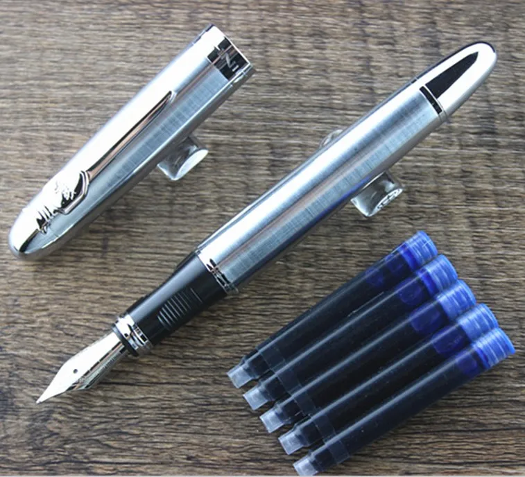 JINHAO X450 благородный 18KGP 0,5 мм перо с широким основанием авторучка Серый Бизнес офисные канцелярские принадлежности 5 видов цветов выбор - Цвет: 01