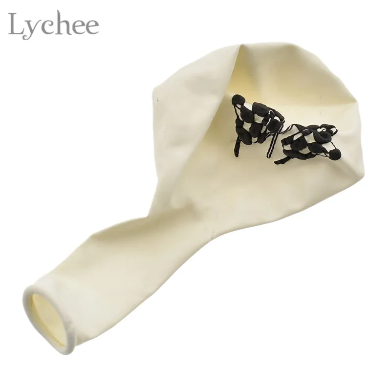 Lychee Life 10 шт дюймовый Гоночный флаг латексный шар клетчатые воздушные шары для